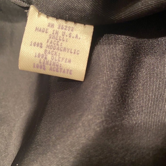 Gallery Petite mod-acrylic faux fur button up swing jacket size M, made in USA - Picture 9 of 11